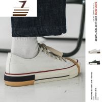 尗卡十七兔自制复古低帮帆布鞋男韩版潮流百搭休闲板鞋情侣鞋子男
