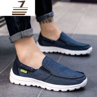 尗卡大码帆布鞋男胖脚45加宽46轻47一脚蹬48码男装懒人布鞋加大号