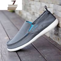 尗卡cross沃尔卢帆布鞋男韩版懒人鞋一脚蹬低帮鞋大码