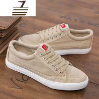 尗卡低帮帆布鞋 男士英伦潮平底单鞋运动板鞋 休闲透气球鞋男鞋子