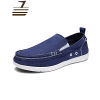 尗卡风尚帆布鞋男沃尔卢休闲鞋一脚蹬懒人鞋防滑透气鞋
