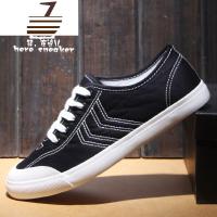 尗卡帆布鞋男系带小白鞋2020新款潮男潮鞋经典百搭款运动休闲鞋男板鞋