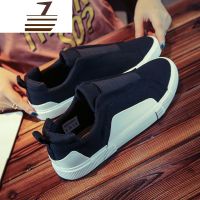 尗卡学生鞋子男韩版潮流百搭白板鞋懒人一脚蹬休闲板鞋港风帆布鞋