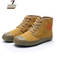 尗卡电工鞋绝缘鞋男透气劳保鞋耐磨防滑球鞋高帮帆布鞋工地干活