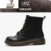 尗卡UBZ 马丁靴女英伦风2020新款单靴 港味帅气短靴 百搭机车靴子