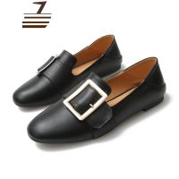 尗卡单鞋女2020新款乐福鞋大码豆豆鞋一脚蹬款小皮鞋女鞋子潮鞋