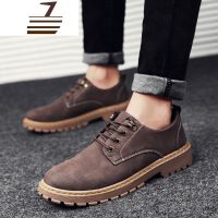 尗卡2020新款男靴子低帮百搭马丁鞋男士马丁靴男潮靴英伦工装短靴