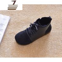 尗卡2020新款平跟短靴单靴平底马丁靴短筒雪地靴棉靴及踝靴女靴子