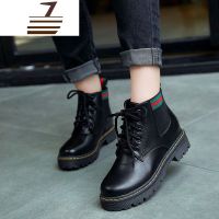 尗卡2020款中跟防滑女鞋短靴百搭马丁靴学生女靴子裸靴棉靴雪地靴