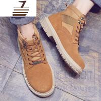 尗卡中帮马丁靴男2020英伦风短靴雪地靴棉鞋潮男鞋高帮鞋工装靴子