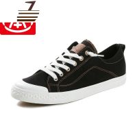 尗卡平底松紧带休闲板鞋日系帆布鞋男款学生平底潮鞋网红复古布鞋