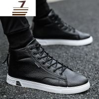 尗卡雪地靴男士短靴高帮男鞋加绒保暖棉鞋马丁棉靴防水防滑男靴子