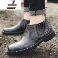 尗卡天天新款马丁靴男靴真皮靴子男士商务休闲皮鞋高帮鞋短靴