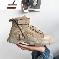 尗卡马丁靴男士韩版潮流ins港风超火古风鞋子男潮鞋百搭高帮鞋男