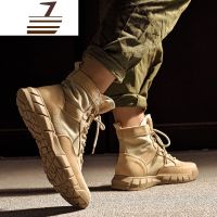 尗卡马丁靴男高帮户外沙漠大码2020新款男工装靴潮流真皮中帮男士高帮鞋