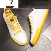 尗卡高帮鞋布鞋韩版百搭果冻底休闲鞋网红高邦板鞋男内增高马丁靴