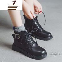 尗卡chic帅气网红港味马丁靴女薄款百搭显瘦短靴英伦风浅口靴子女士靴子