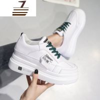 尗卡内增高小白鞋女鞋2020新款厚底松糕鞋百搭网红系带休闲板鞋潮休闲鞋