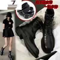 尗卡帅气黑色机车马丁靴女英伦风薄款短靴单靴ins网红百搭小短靴女士靴子