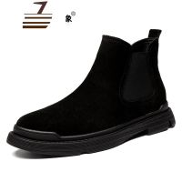 尗卡新款马丁切尔西中帮男靴高帮棉鞋靴子英伦工装皮靴鞋子沙漠英伦风