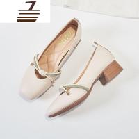 尗卡2020新款中跟粗跟早女鞋单鞋款淑女温柔玛丽珍奶奶鞋