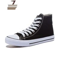 尗卡特大码男鞋高邦休闲鞋45黑色46潮鞋子高帮帆布鞋