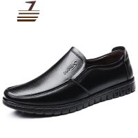 尗卡皮鞋男真皮中老年人软底牛皮单鞋开车工作男式休闲轻便男士爸爸鞋休闲鞋