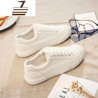 尗卡小白鞋女2020新款潮ulzzang百搭学生白鞋ins街拍港风帆布板鞋帆布鞋