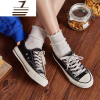 尗卡帆布鞋百搭新款小脏橘平底鞋韩版ins板鞋学生