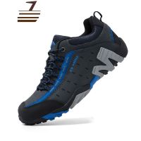 尗卡真皮户外休闲男鞋防水防滑登山鞋跑步鞋运动鞋休闲爬山旅游鞋休闲鞋