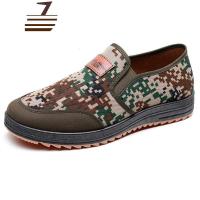 尗卡迷彩布鞋防滑帆布鞋透气工作鞋劳保鞋中年爸爸鞋单男鞋休闲鞋