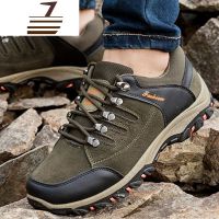 尗卡新款男士户外登山鞋男防滑防水低帮运动鞋青年休闲鞋男鞋
