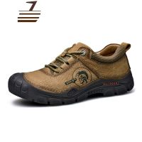 尗卡英伦休闲皮鞋男真皮防水透气大码防滑户外运动牛皮大头工作登山鞋休闲鞋