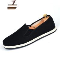 尗卡轮胎底布鞋男耐磨军板鞋工地穿上线劳保布鞋黑色老式布鞋帆布鞋