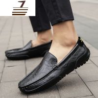 尗卡豆豆鞋男真皮韩版潮流鞋子软底男士休闲懒人皮鞋2020新款男鞋休闲鞋