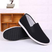 尗卡套脚透气鞋子男老白京懒人鞋一脚蹬天中年新款布鞋帆布鞋