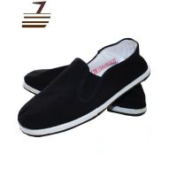 尗卡布鞋3579军单板鞋劳保布鞋47特大码48男千层底黑帆布鞋