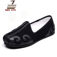 尗卡男布鞋千层底休闲鞋中式复古汉服鞋防滑透气云头洒鞋老头鞋