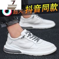 尗卡男鞋新款运动休闲小白鞋男飞行员战术休闲鞋真皮白鞋
