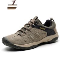 尗卡男鞋2020新款真皮防水户外休闲皮鞋透气登山鞋软底防滑徒步鞋休闲鞋