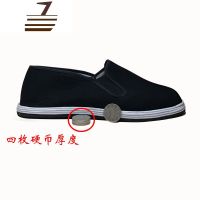 尗卡男轮胎底工作防滑黑布鞋男士司机软底干活鞋千层底布鞋休闲鞋