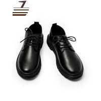 尗卡小皮鞋男英伦休闲男鞋韩版青少年配西装圆头潮流百搭学生皮鞋帅气休闲鞋