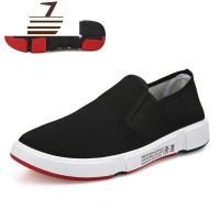 尗卡年男鞋防滑耐磨软底工作鞋一脚蹬透气休闲布鞋休闲鞋