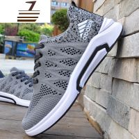 尗卡新款运动鞋时尚潮男学生透气休闲跑步鞋韩版镂空网鞋工作鞋休闲鞋