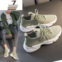 尗卡2020透气运动鞋女软底轻便防滑网面黑色休闲单鞋子平底跑步鞋