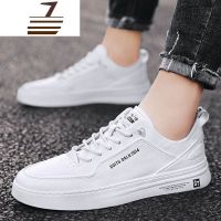 尗卡男鞋韩版真皮百搭潮流小白板鞋男士青少年透气飞行员休闲潮鞋