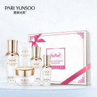 芭黎元素贵妇焕颜修护五件套精华液补水滋润提亮肤色润肤美颜化妆品护肤品套装女补水保湿紧致滋润肌肤美白祛斑修护套盒