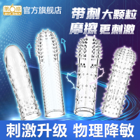 第六感水晶狼牙套大颗粒情趣男用套套搭配润滑液爽滑刺激