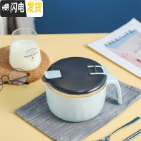 三维工匠304不锈钢保温饭盒便当盒上班族带盖碗学生单个圆形成人饭缸便携 蓝色