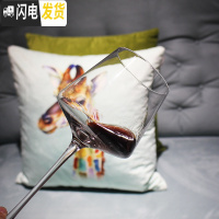 三维工匠2支装超上镜网红方形红酒杯套装一对高脚杯勃艮第葡萄酒酒杯微瑕 550两支拍照好看